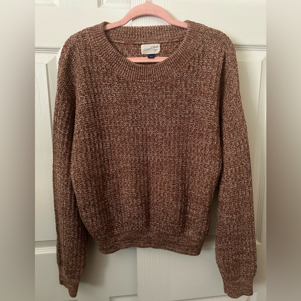 Universal Thread Women's Marled Brown Sweater - image 1